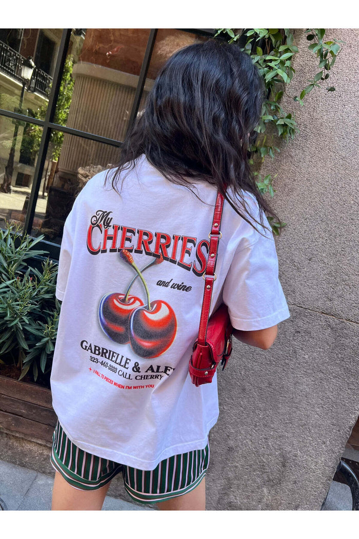 Amalfi Serisi Organik Pamuk Oversize Kesim Kısa Kollu T-shirt