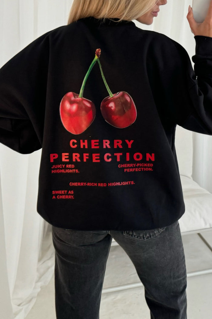 Amalfi Serisi Oversize Kesim Baskılı Şardonlu Organik Pamuk Sweatshirt
