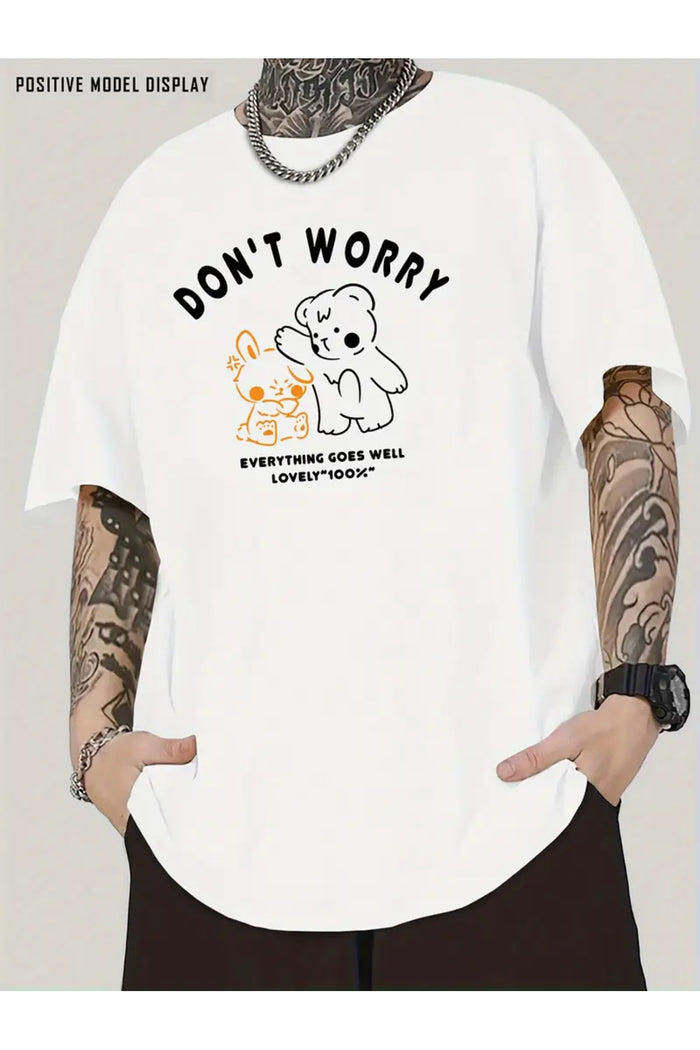 Premium Oversize Kesim Kısa Kollu Baskılı T-shirt