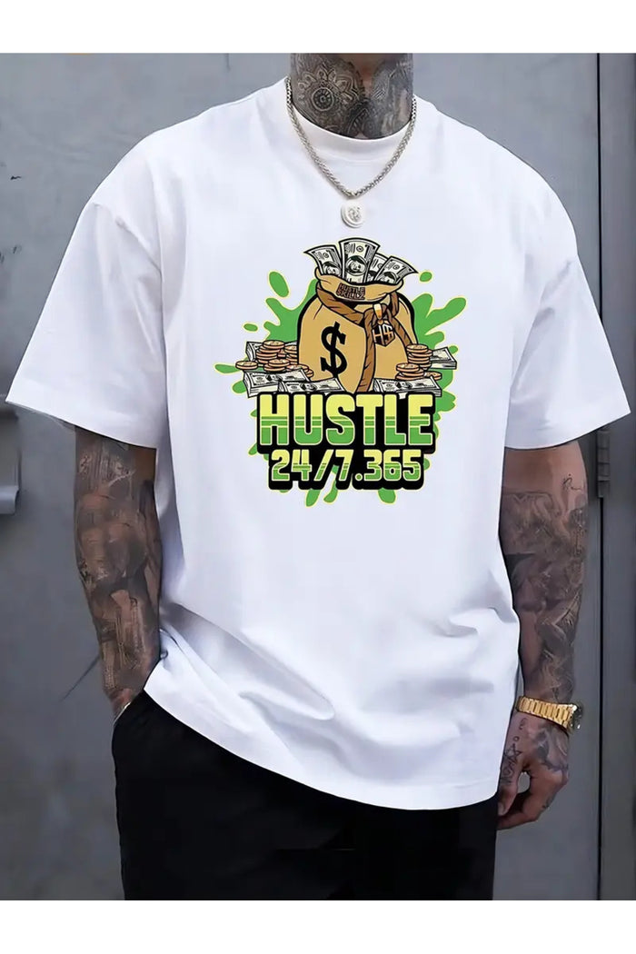 Premium Oversize Kesim Kısa Kollu Baskılı T-shirt