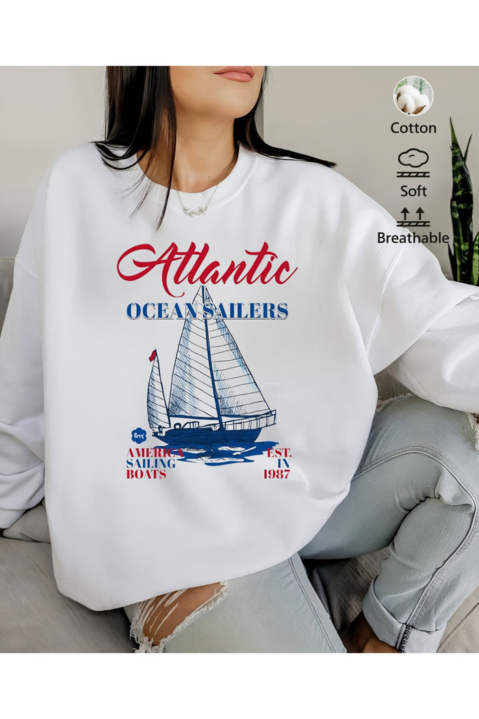 Premium Oversize Kesim Uzun Kollu Baskılı Sweatshirt