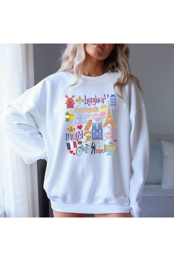 Premium Oversize Kesim Uzun Kollu Baskılı Sweatshirt