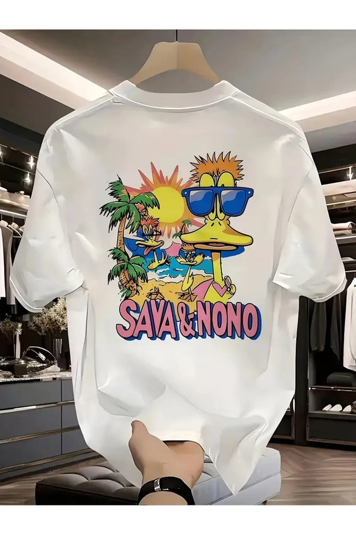 Premium Oversize Kesim Kısa Kollu Baskılı T-shirt