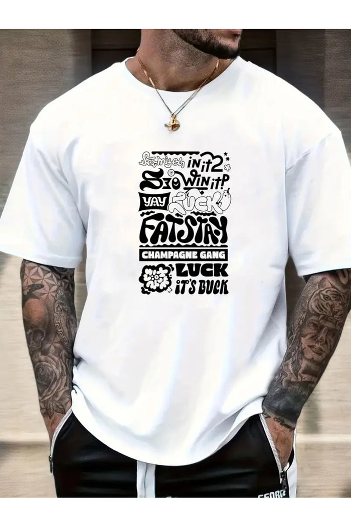 Premium Oversize Kesim Kısa Kollu Baskılı T-shirt