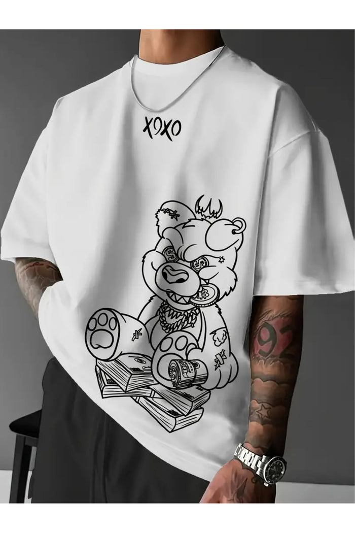 Premium Oversize Kesim Kısa Kollu Baskılı T-shirt