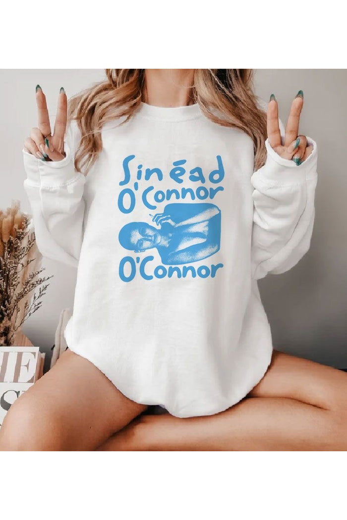Premium Oversize Kesim Uzun Kollu Baskılı Sweatshirt