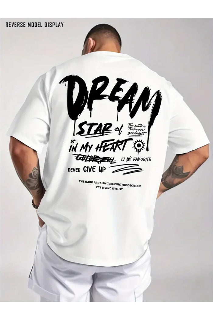 Premium Oversize Kesim Kısa Kollu Baskılı T-shirt