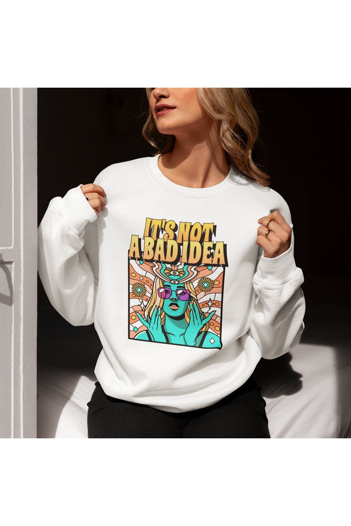 Premium Oversize Kesim Uzun Kollu Baskılı Sweatshirt