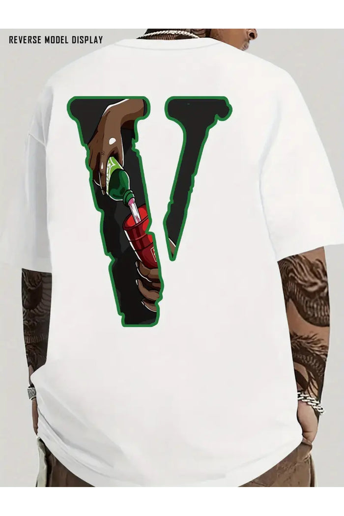 Premium Oversize Kesim Kısa Kollu Baskılı T-shirt