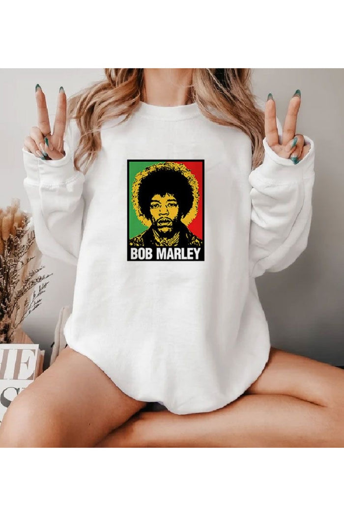 Premium Oversize Kesim Uzun Kollu Baskılı Sweatshirt