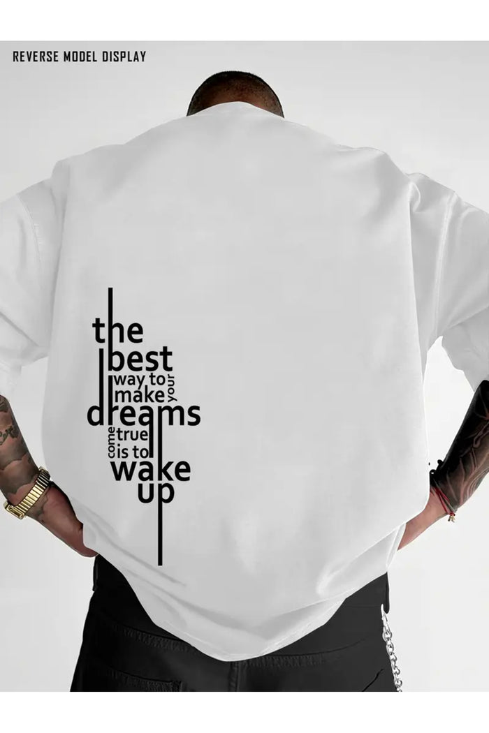 Premium Oversize Kesim Kısa Kollu Baskılı T-shirt