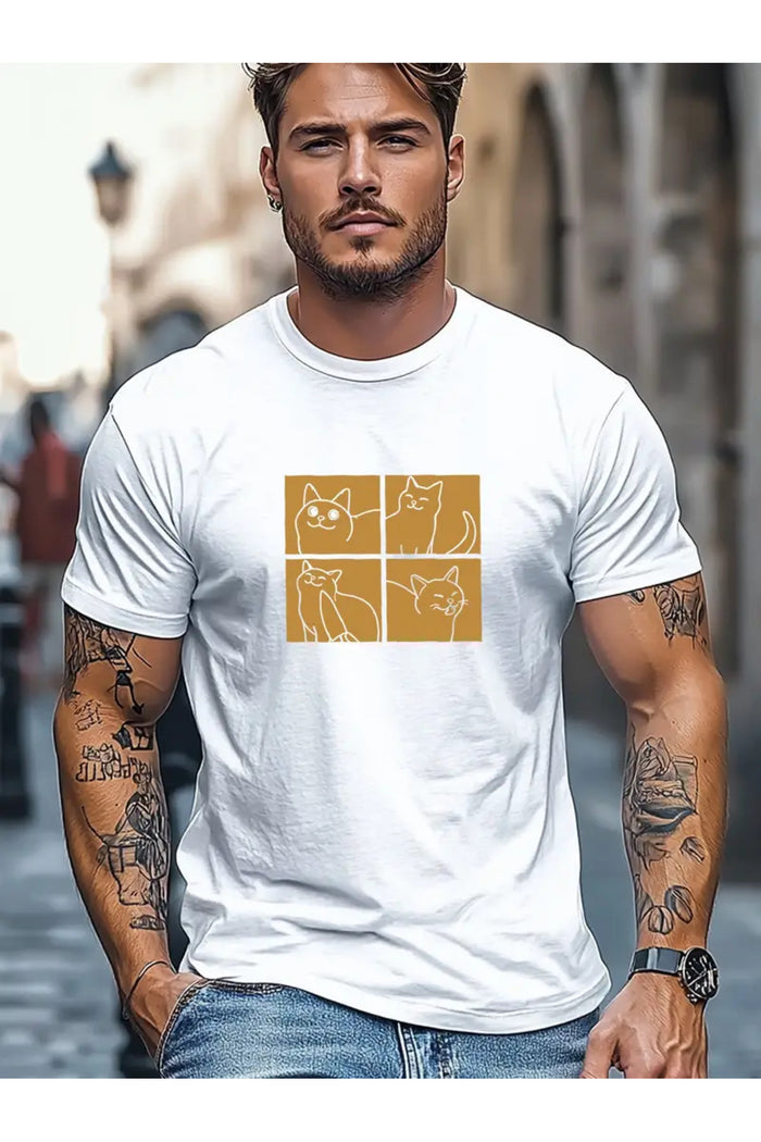 Premium Oversize Kesim Kısa Kollu Baskılı T-shirt