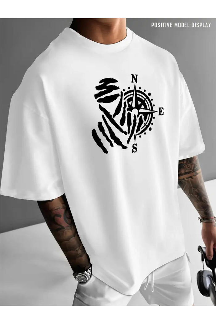 Premium Oversize Kesim Kısa Kollu Baskılı T-shirt
