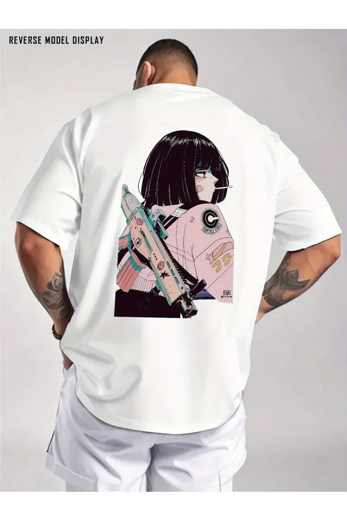 Premium Oversize Kesim Kısa Kollu Baskılı T-shirt