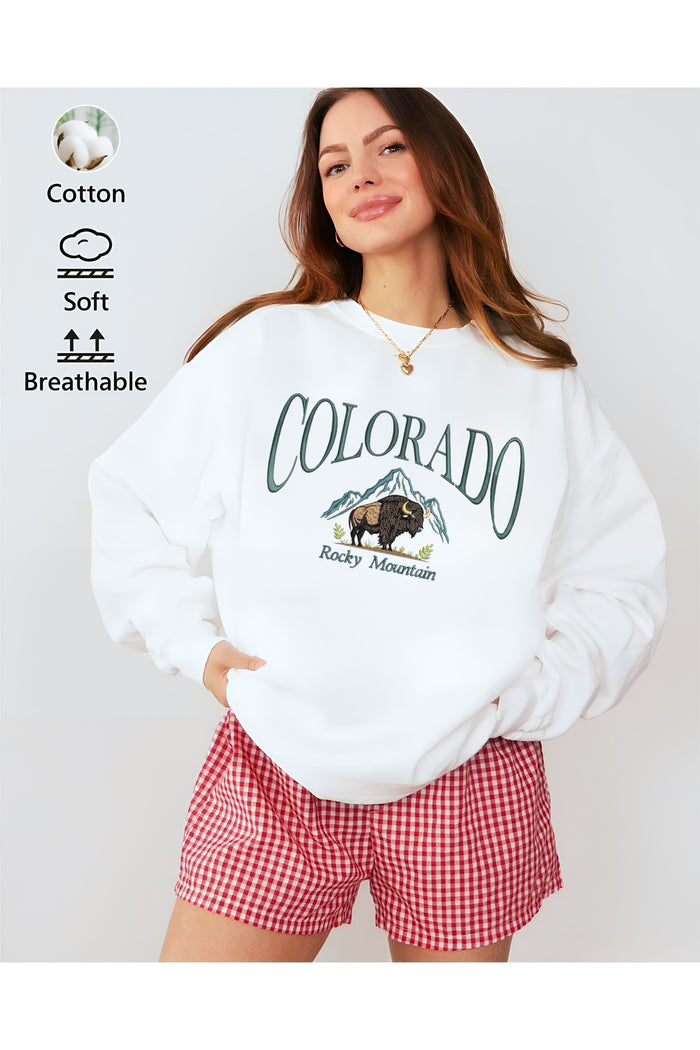 Premium Oversize Kesim Uzun Kollu Baskılı Sweatshirt