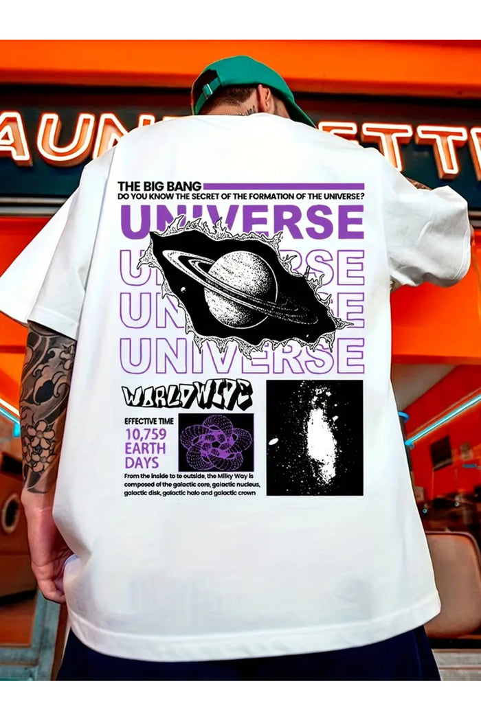Premium Oversize Kesim Kısa Kollu Baskılı T-shirt