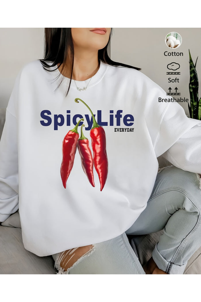 Premium Oversize Kesim Uzun Kollu Baskılı Sweatshirt