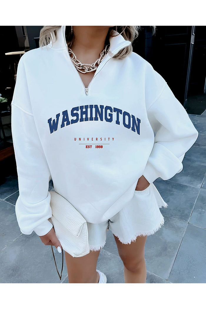 Jose Club Limited Edition Serisi Fermuarlı Oversize Kesim Sweatshirt