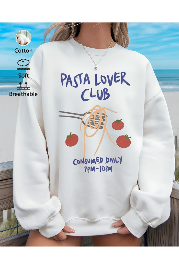 Premium Oversize Kesim Uzun Kollu Baskılı Sweatshirt
