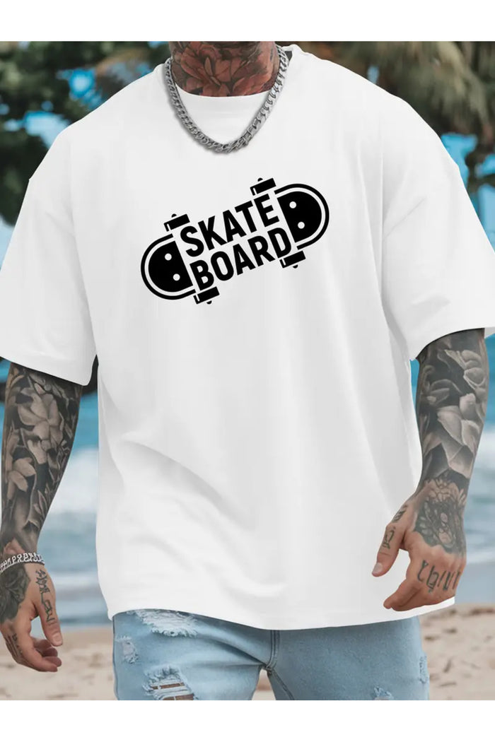 Premium Oversize Kesim Kısa Kollu Baskılı T-shirt