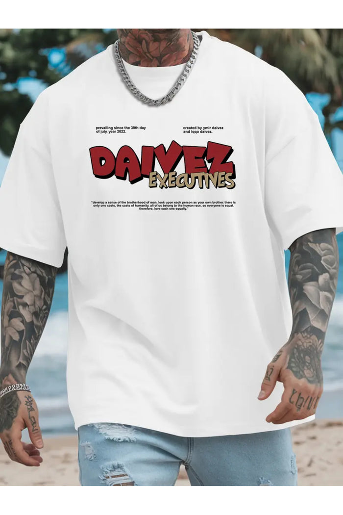 Premium Oversize Kesim Kısa Kollu Baskılı T-shirt