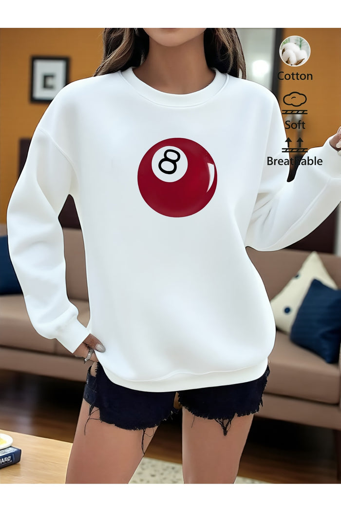 Premium Oversize Kesim Uzun Kollu Baskılı Sweatshirt