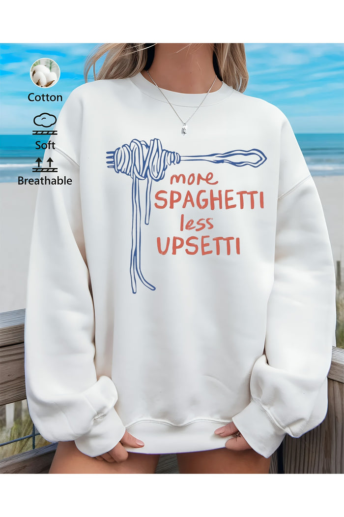Premium Oversize Kesim Uzun Kollu Baskılı Sweatshirt