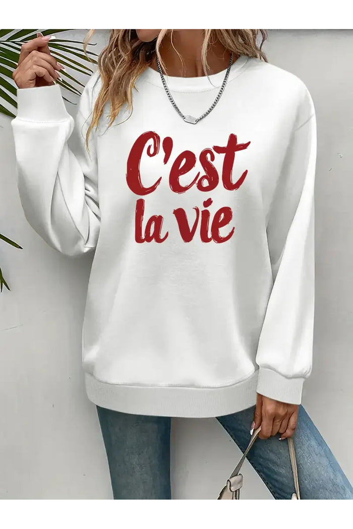 Premium Oversize Kesim Uzun Kollu Baskılı Sweatshirt