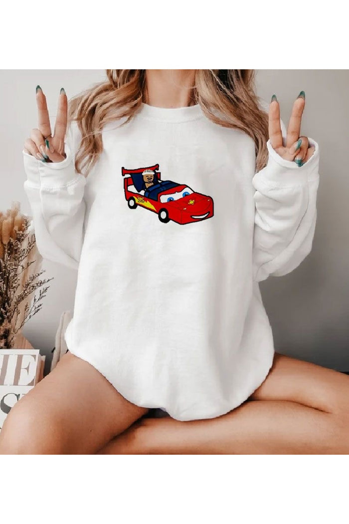 Premium Oversize Kesim Uzun Kollu Baskılı Sweatshirt