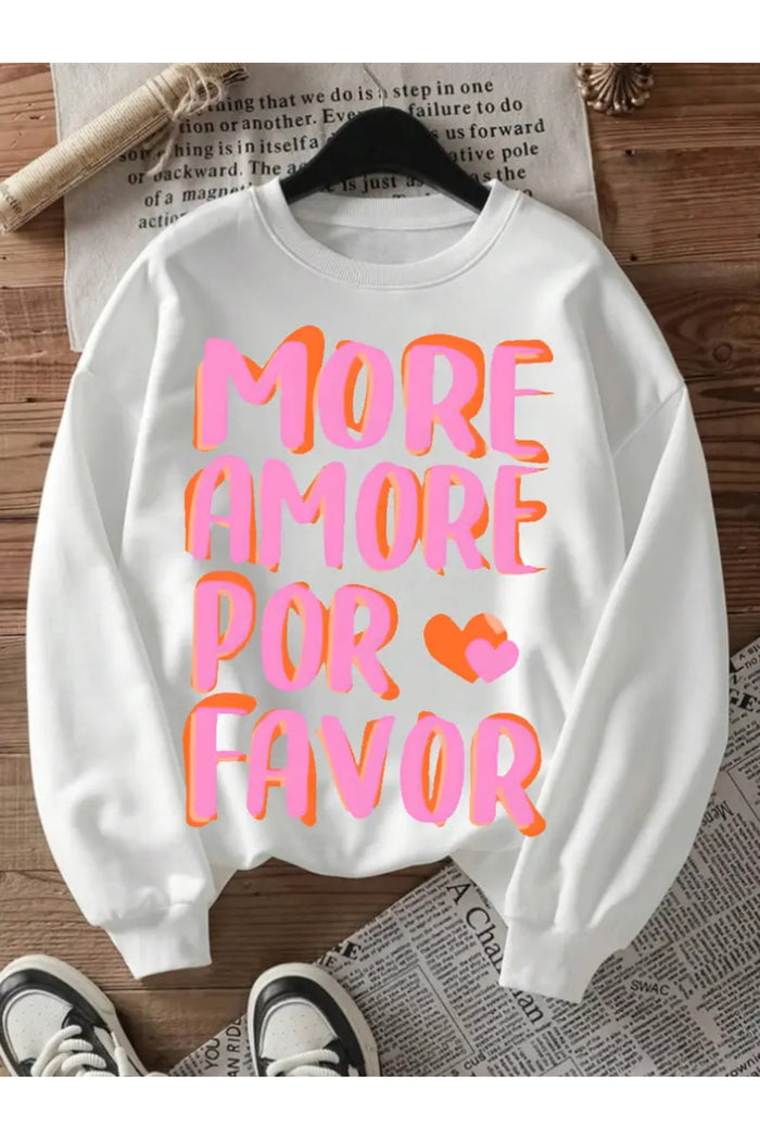 Premium Oversize Kesim Uzun Kollu Baskılı Sweatshirt