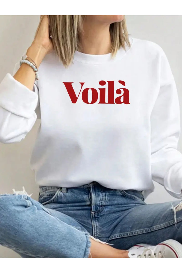 Premium Oversize Kesim Uzun Kollu Baskılı Sweatshirt