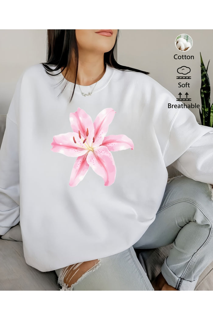Premium Oversize Kesim Uzun Kollu Baskılı Sweatshirt