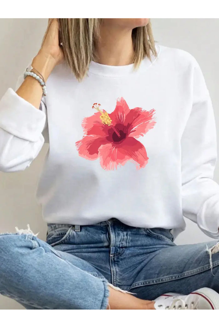 Premium Oversize Kesim Uzun Kollu Baskılı Sweatshirt