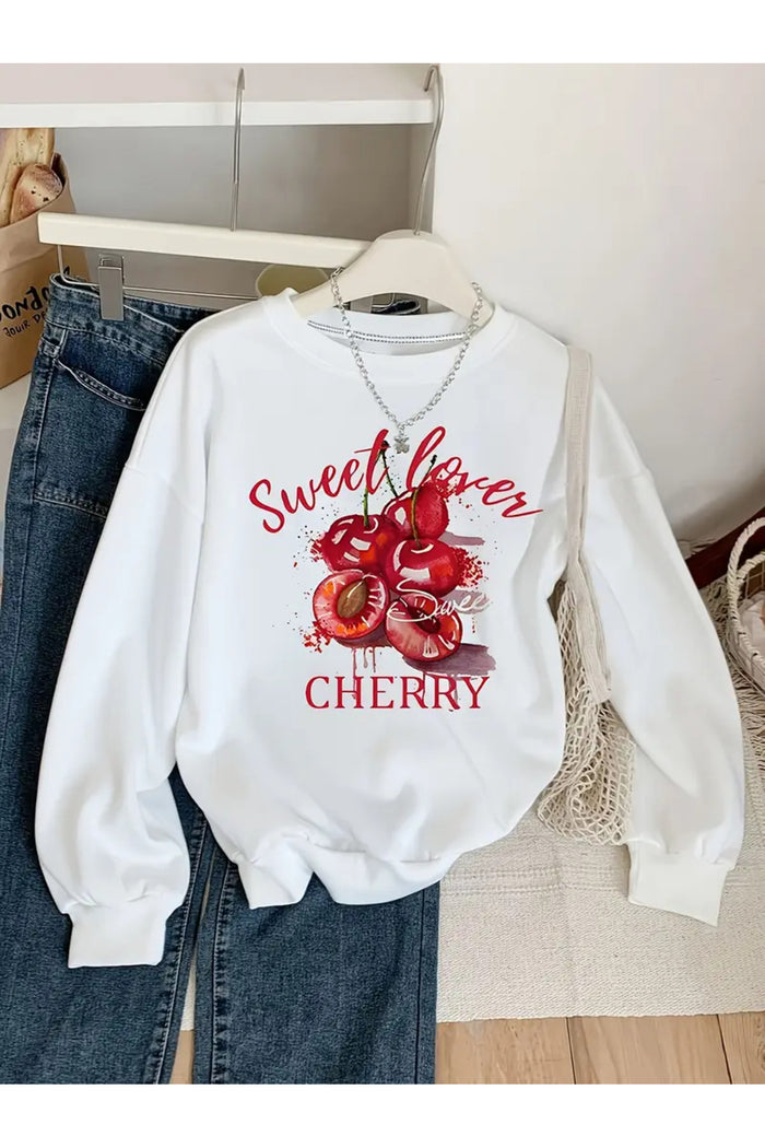 Premium Oversize Kesim Uzun Kollu Baskılı Sweatshirt