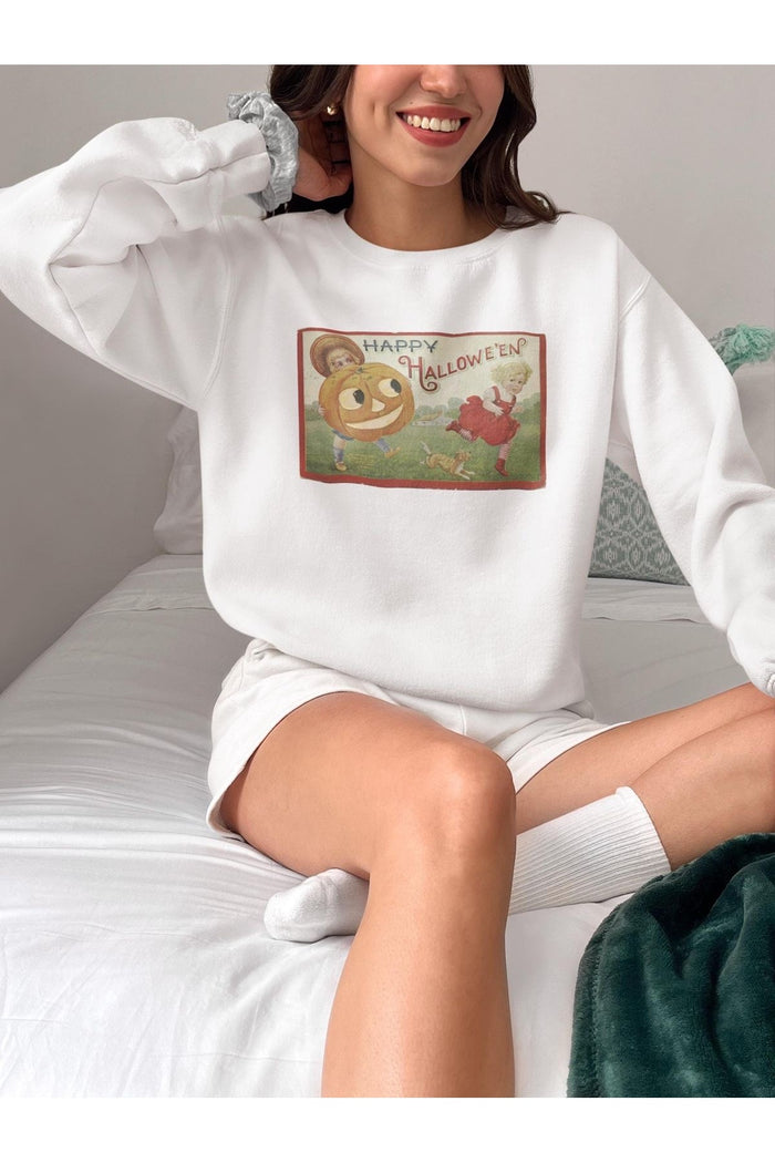 Premium Oversize Kesim Uzun Kollu Baskılı Sweatshirt