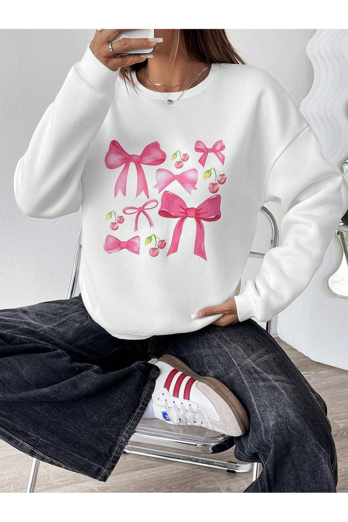 Premium Oversize Kesim Uzun Kollu Baskılı Sweatshirt