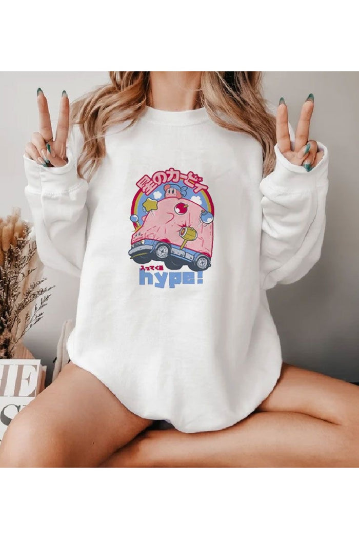 Premium Oversize Kesim Uzun Kollu Baskılı Sweatshirt