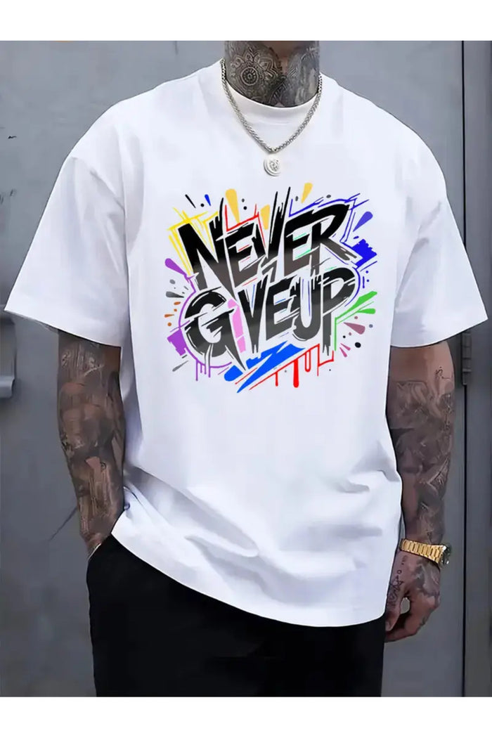 Premium Oversize Kesim Kısa Kollu Baskılı T-shirt
