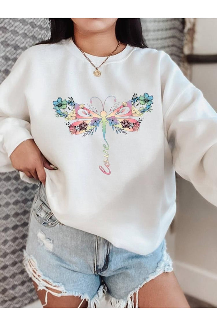 Premium Oversize Kesim Uzun Kollu Baskılı Sweatshirt