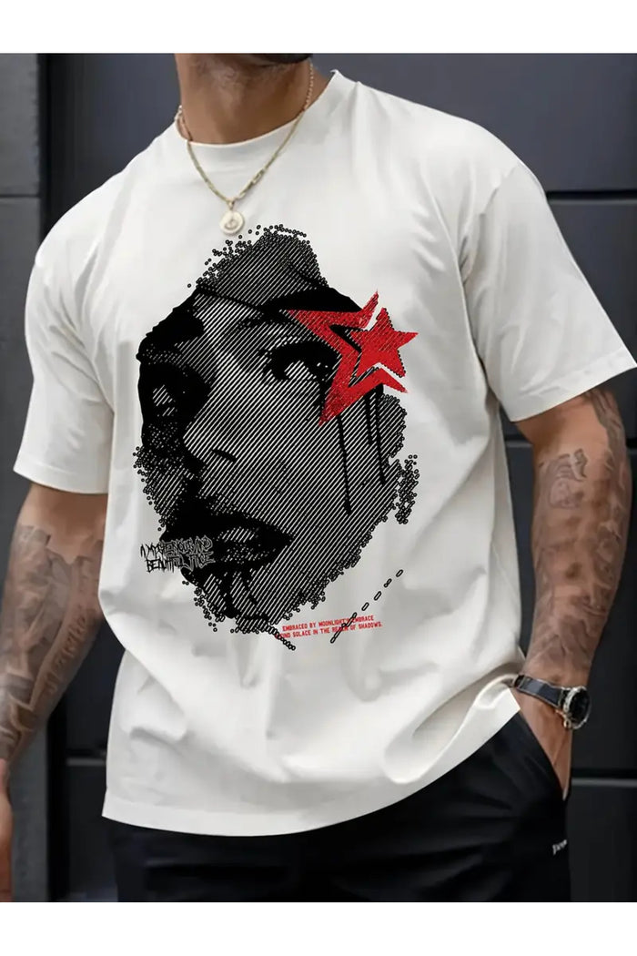 Premium Oversize Kesim Kısa Kollu Baskılı T-shirt