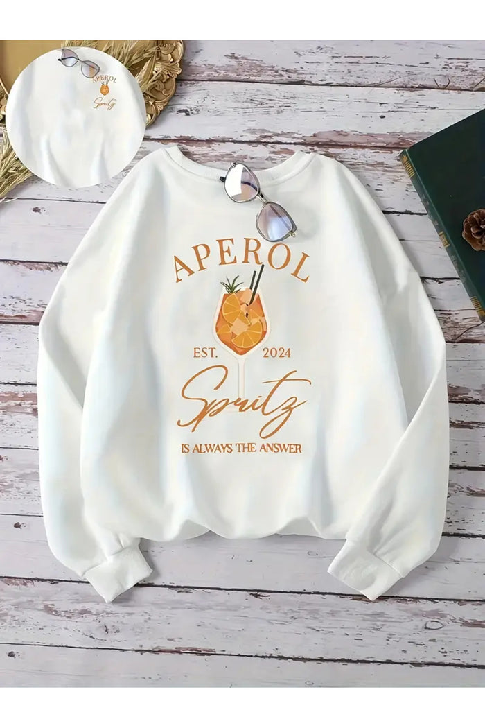 Premium Oversize Kesim Uzun Kollu Baskılı Sweatshirt