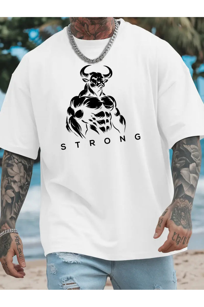 Premium Oversize Kesim Kısa Kollu Baskılı T-shirt