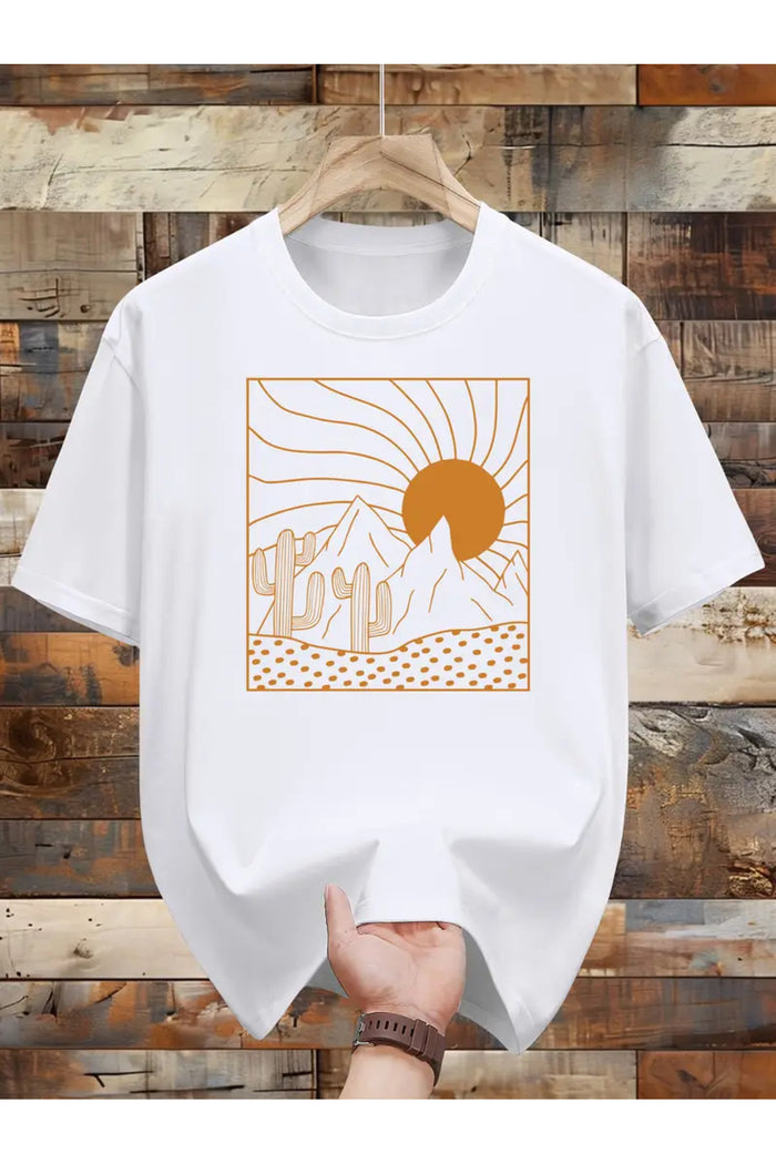 Premium Oversize Kesim Kısa Kollu Baskılı T-shirt