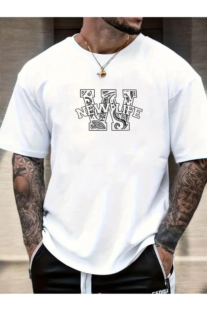 Premium Oversize Kesim Kısa Kollu Baskılı T-shirt