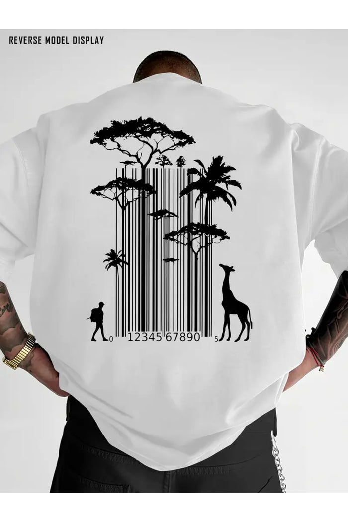 Premium Oversize Kesim Kısa Kollu Baskılı T-shirt
