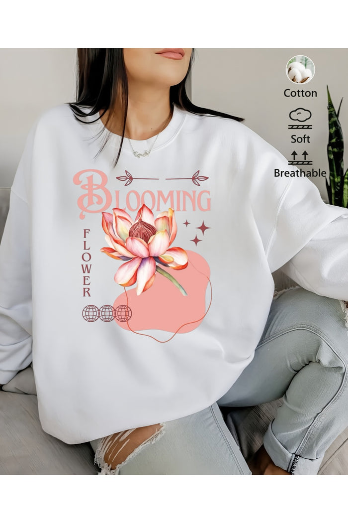 Premium Oversize Kesim Uzun Kollu Baskılı Sweatshirt