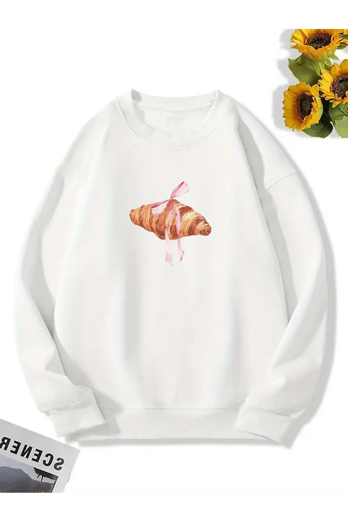 Premium Oversize Kesim Uzun Kollu Baskılı Sweatshirt