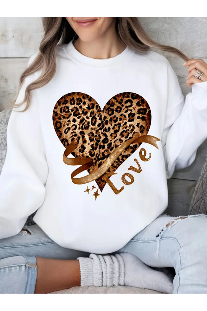 Premium Oversize Kesim Uzun Kollu Baskılı Sweatshirt