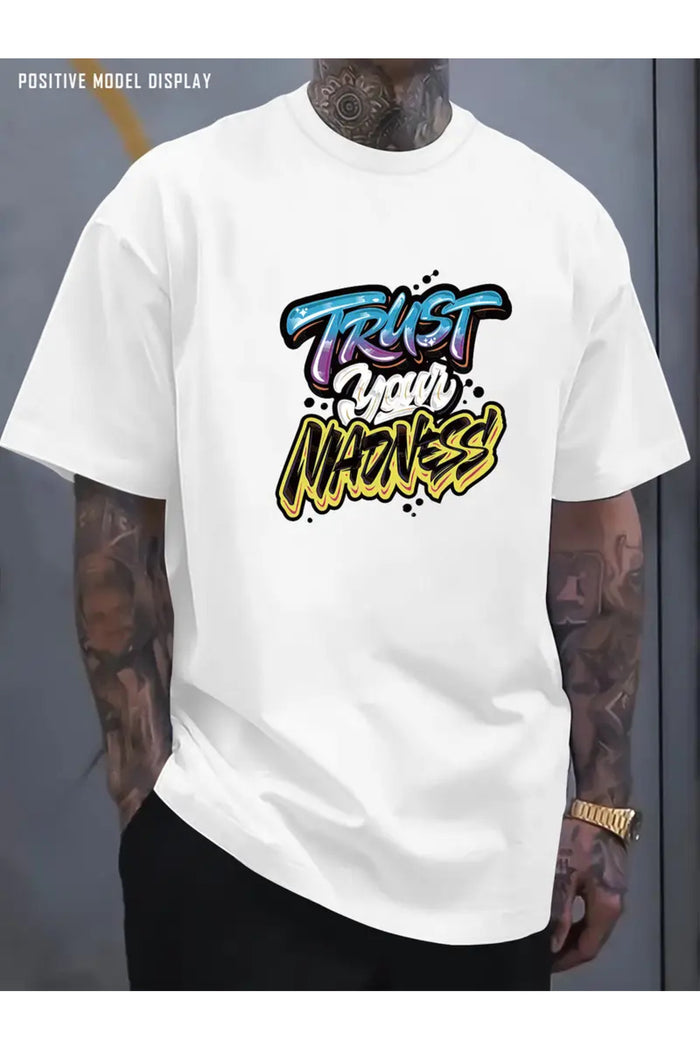 Premium Oversize Kesim Kısa Kollu Baskılı T-shirt