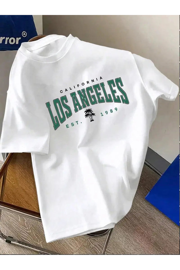 Premium Oversize Kesim Kısa Kollu Baskılı T-shirt